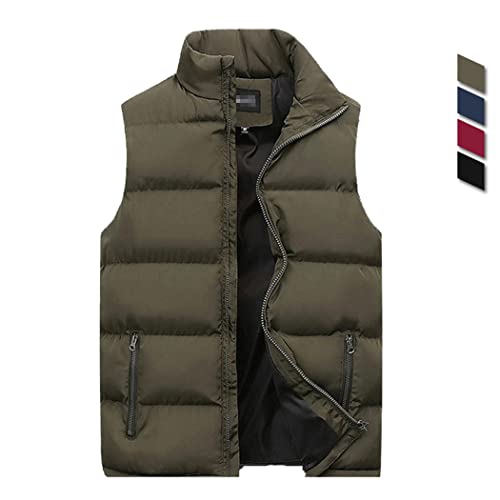 Chaleco de invierno para hombre con acolchado térmico rosso 2