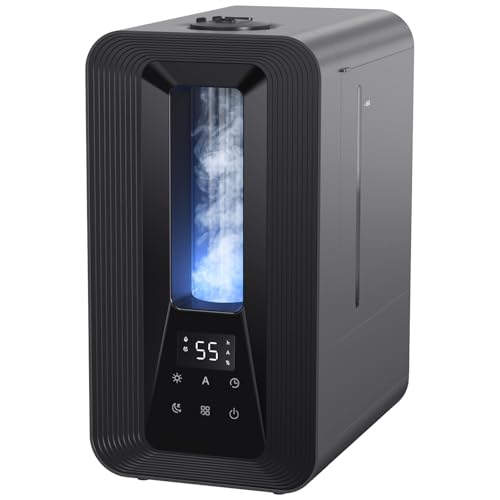 AROEVE 5L Top Fill Luftbefeuchter Schlafzimmer, Ultraschall Kühle Nebel Humidifier mit Aroma Diffuser, Smart Hygrostat,...