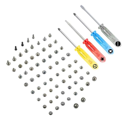 Compatibilità - Questo set completo di viti è compatibile con iPhone 13. Numeri di modello: A2633, A2482, A2631, A2634, A2635. Verificare il numero di modello del telefono per assicurarne la compatibilità. I numeri di modello si trovano nelle impostazioni o sul dispositivo stesso.