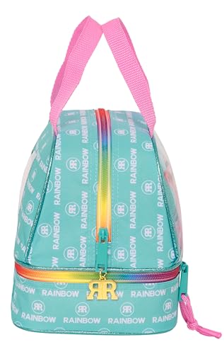 Safta Rainbow High Paradise Lunchbox, hochwertige Qualität und maximale Beständigkeit, für Essen, Erholung, Snack und Frühstück, 20 x 15 x 20 cm, Türkis, Blau/Türkis, Estándar, Casual