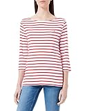 SLIM STP BOAT-NK TOP 3/4 SLV Tommy Hilfiger Slim Boat-nk Top 3/4 Slv Camisa, Breton STP/White Fireworks, XS para Mujer