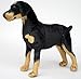Wagner 1033 - Plüschtier Hund Rottweiler - stehend - 60 cm Kuschelhund Stofftier