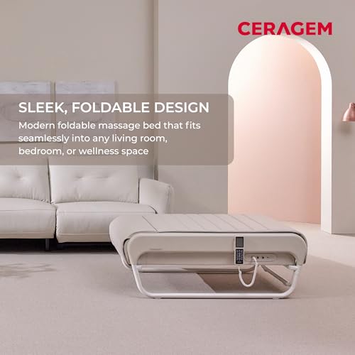 Image of CERAGEM V5, Therapeutic Thermal Massager @Home, Spinal Care Management, FDA Cleared Class II Medical Device, Patented Spinal Scan Technology Customized Massage (White)