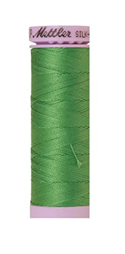 Mettler Silk-Finish 50 Weight Hilo de Algodón Sólido, 164 yd/150 m, Verde Vibrante miniatura 1