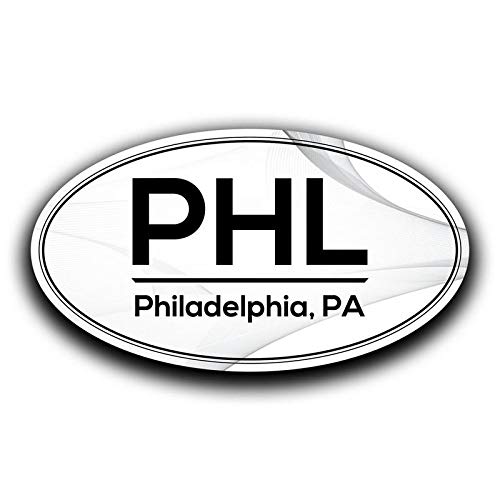 Pegatina PHL contra el desgaste calcomanía de Philadelphia para renovar el aspecto de tu coche