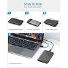 ORICO 2.5 inch USB C Hard Drive Enclosure USB 3.1 Gen 1 to SATA III External Hard Drive Case for SSD HDD 9.5 7mm Tool-Free with UASP, Black (25PW1-C3)