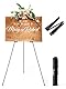 Portable Künstler Staffelei Stand: Ohuhu 160cm Verstellbares Stativ Tisch Kunst Leinwand Malerei Display - Easy Folding Studio Teleskop Boden Staffeleien für Hochzeit Poster Schwarz Innen Außen