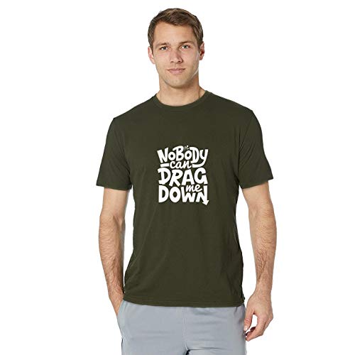 Image of T-Shirt for Men Nobody CAN Drag ME Down Quote Tees