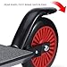 Asixxsix Kids Kick Scooter, Foldable Scooter for Ages 6+, Kid, Teens & Adults, 3 Adjustable Levels Handlebars with Rear Disc Brake, up Load to 100kg / 220.5 lb Weight Capacity