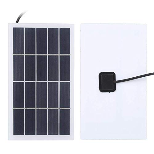 Panneau de solaire de polysilicium 2W 5V étanche avec connecteur d'interface CC - 8