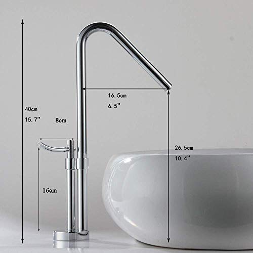 Robinet eau chaude et froide mitigeur cascade à levier unique pour évier monotrou