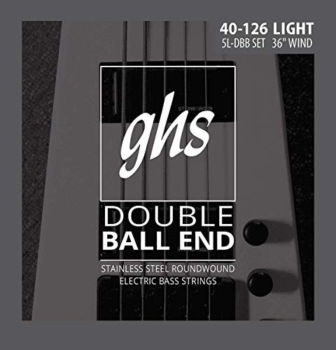 GHS 5l-DBB Double Ball End Roundwound Light Electric Bass Strings - 5-String