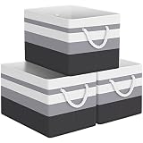 StorageTastic Storage Bin,Collapsible Storage Basket For Organizing,Large Storage Boxes With Rope Ha