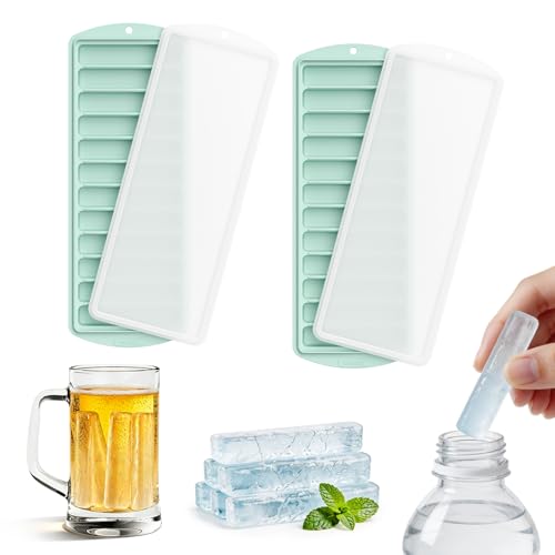 Molde de silicona para hielo con tapa y 2 bandejas miniatura 1