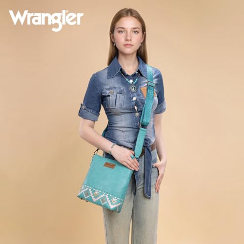 Image of Wrangler Crossbody Purses for Women Two Tone Crossbody Bags Women Purses and Handbags