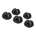Produktbild BIGtec 5 Stück Kabel Clips Flexibler Kabelhalter Kabelführung für den Schreibtisch selbstklebend schwarz, mehrfach verwendbar, leichte Handhabung, für Kabel bis 6mm, edel und stilvoll
