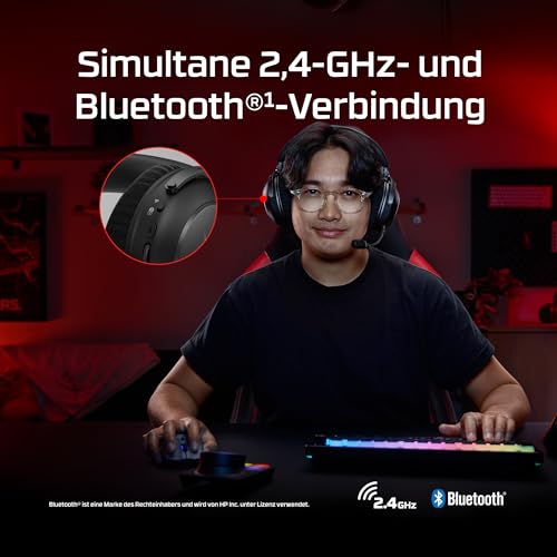 HyperX Cloud Alpha 2 Wireless Gaming Headset mit bis zu 250 Std. Akku