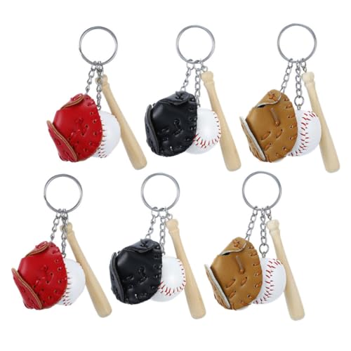Porte-clés baseball 6pcs pour ne plus perdre vos clés de voiture