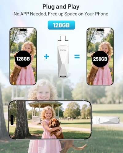 Clé USB C 128 Go double port compatible iPhone 15, smartphone Android et PC portable - 4