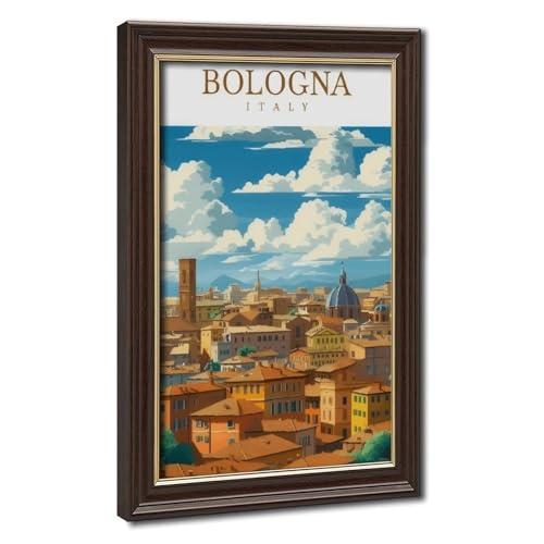 Tableau Bologne Italie toile anti-reflet pour habiller un mur vide de salon