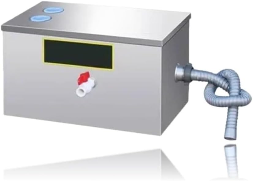 LumoLight油水分離器 ステンレス製グリストラップ 下水処理 レストラン 台所のため 2 個の上の入口が付いている流し 下のス