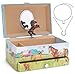 Jewelkeeper - Carillon portagioielli con Cavallo e set di gioielli per bambine - 3 regali a tema cavalli per ragazze