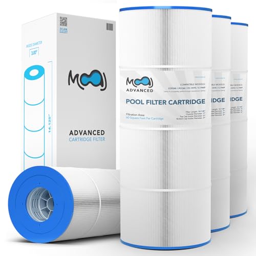 MOAJ Advanced Pool Filter 4-Pack Replaces Pentair CCP240, Clean and Clear Plus 240, R173572, PCC60, American Quantum 240, Filbur FC-1975, Unicel C-7469 | 14 1/8