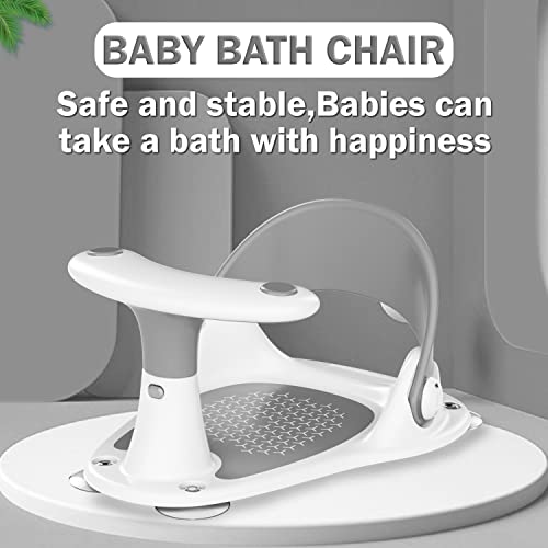 Baby Bath Seat,Baby Bathtub Seat For 6 Months & Up, Infant Bath Seat With Secure Suction Cups, Non-Slip Toddler Bath Seat Topmino #TOP1