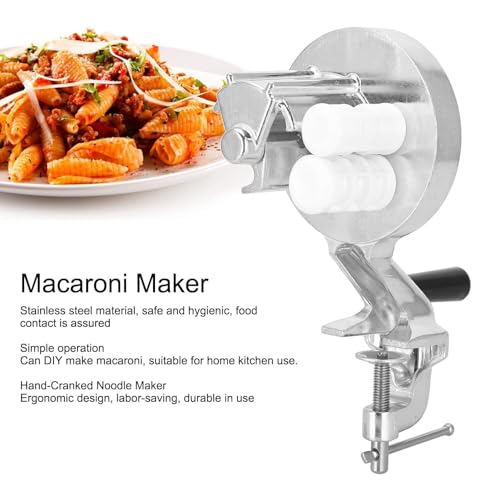 Manuelle Nudelmaschine für hausgemachte Cavatelli, Spaghetti, Fettuccine und Gnocchi, verstellbare Dicke für individuelle Nudelformen, ideales Küchenwerkzeug für frische Pasta-Liebhaber