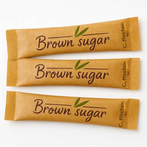 Coffeefair Braune Rohrzuckersticks 1000 x 3,6g, Portionszucker aus Rohrzucker, ideal für Gastronomie & Büro Coffeefair Braune Rohrzuckersticks 1000 x 3,6g, Portionszucker aus Rohrzucker, ideal für Gastronomie & Büro