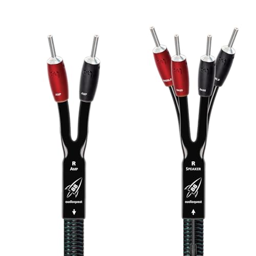 AudioQuest 9.8' Rocket 88 Single BiWire Speaker Cable w/SureGrip ...