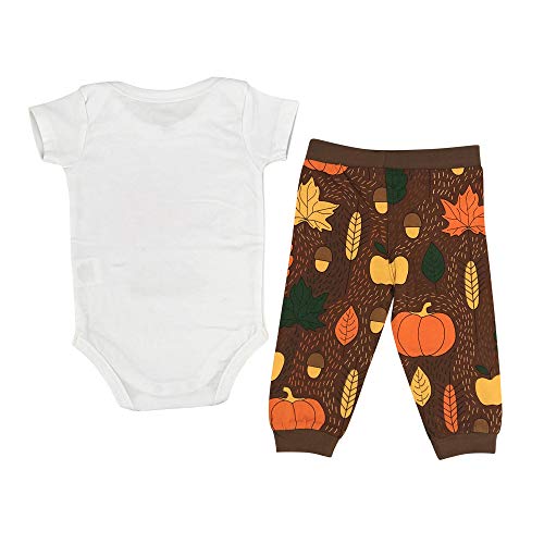 Image of Baby Boys Girls 2pc Outfit Set Short Sleeve Bodysuit with Pants