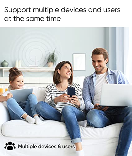 Solidrf Cell Phone Signal Booster For Home And Office, Up To 3,000 Sq Ft-Band 12/13/17/5/2/25, Compatible With All Us Carriers At&T, Verizon, T-Mobile, Sprint, U.s. Cellular & More, Fcc Approved #TOP4