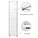 FANYUSHOW Glass-Door Cabinet, 4-Shelf Glass Display Cabinet，White