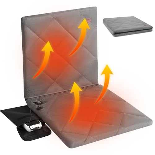 Juexica Portable Heated Seat Cushion Warm Stadium Seats Camping Outdoor