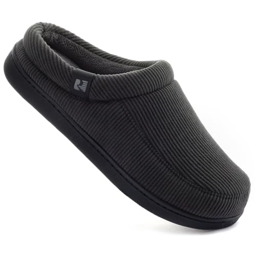 Image of RockDove Men's Ribco Corduroy Slip-On House Slipper