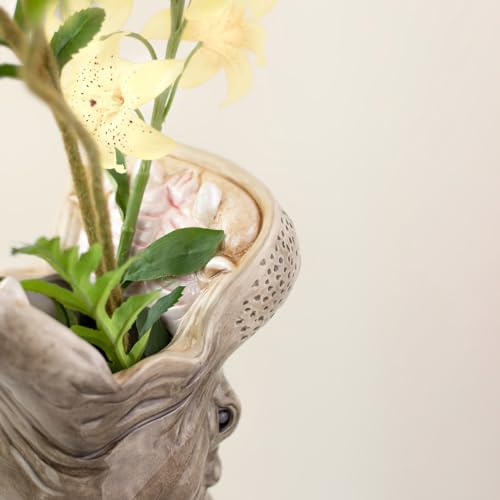 Florero de hipopótamo grande en formato maxi para decorar mesas de comedor 7
