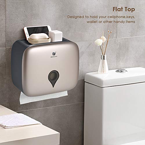 Dispensador de papel higi阯ico para pendurar com suporte para papel higi阯ico e dosador de papel higi阯
