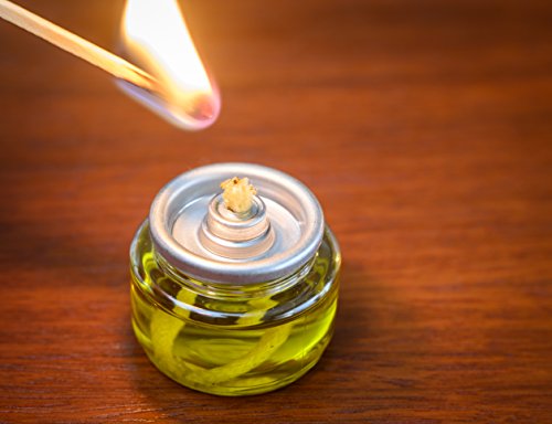 Shabbos Oil Candle Light. Pre-Filled (For Quick Lighting) Beautiful High Flame, (Throughout The Entire Time) Sealed, No Spil, No Mess, 100% Extra Virgin Olive Oil Burns Approx. 6 Hrs 22 Per Pack #TOP5