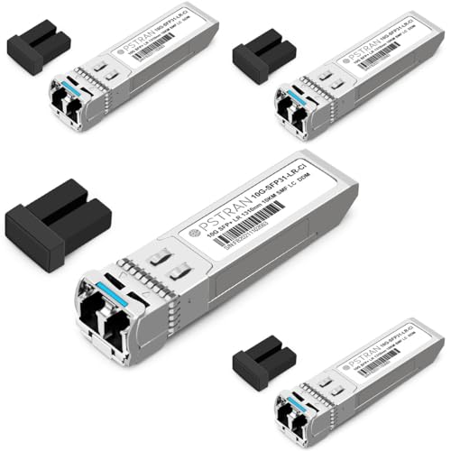 Image of OPSTRAN 10GBASE-LR SFP+ Optical Transceiver Module Compatible with D-Link DEM-432XT DEM-432XT-DD 1310nm 10km DOM Duplex LC SMF 4 Pack