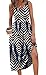 WIHOLL Casual Summer Dresses for Women 2025 Sleeveless Flowy Sun Spring Dress Sundresses Beach Midi Dresses for Women 2026 Maternity Plus Size Dresses for Curvy Women Navy Stripe 2XL