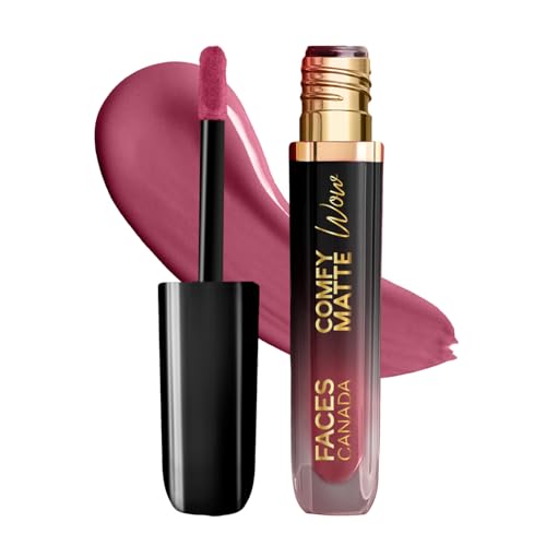 Image of FACESCANADA Comfy Matte Wow Liquid Lipstick Pink Petal 09 3.8ml | One Swipe Application | Highly Pigmented | Comfortable Wear | Glides Smoothly | Long Lasting | Transferproof