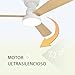 Imagen de Ventilador de Techo con Luz y Mando a Distancia 106cm