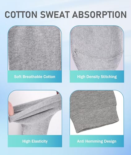 Image of Jiawu Stump Shrinker, Below Knee BK Stump Shrinker, 5Pcs BK Shrinker, Elastic Breathable Amputation Shrinker, Thicken Cotton & Absorption, Adult Amputee Socks for Stump Amputee Gifts(L)
