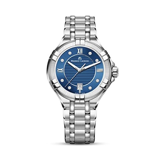 MAURICE LACROIX Reloj Analógico para Mujeres de Cuarzo con Correa en Acero Inoxidable AI1006-SS002-450-1