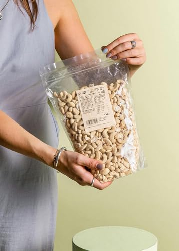 KoRo - Cashewkerne 1 kg - Ganze Cashew Nüsse - Naturbelassen - Proteinquelle - Ungesalzen
