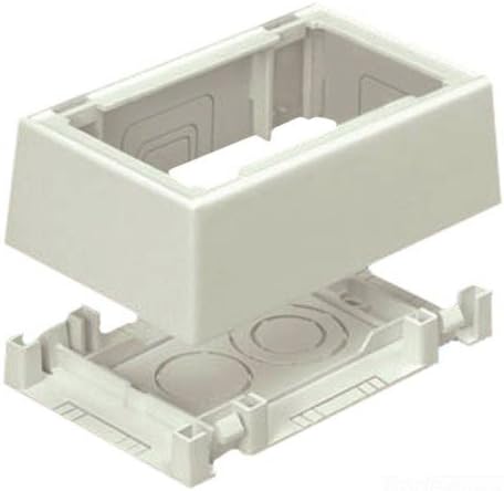 Panduit JB1FSIW-A 1-Gang Snap Together Outlet Box, Off White, 2-Piece