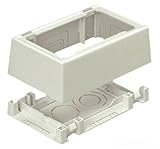 Panduit JB1FSIW-A 1-Gang Snap Together Outlet Box, Off White, 2-Piece