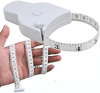 Body Measuring Soft Tape Dual Sided, Sewing Measuring Tape 60 inch / 150 cm, Tape Measure White, Measurement Ruler for Body Measurement