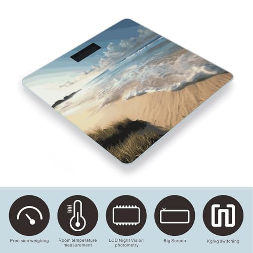 Báscula Digital de Baño Serene Coastal Precisa y Moderna miniatura 3
